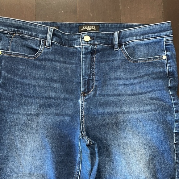 Talbots flawless five pocket jeans size 14P medium wash - Picture 2 of 8